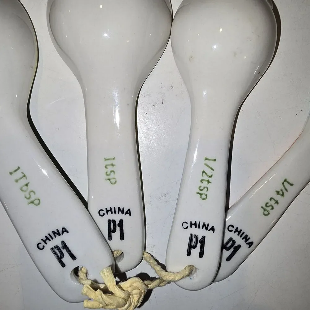 Pier 1 Ceramic Colorful Owl Measuring Spoon Set Ceramic Measure Spoons Owl Decor
